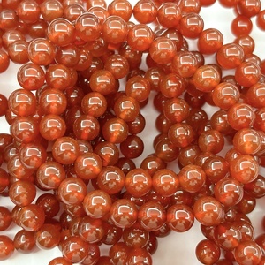 Braccialetti di cristallo di agata rossa, pietra curativa per coraggio e vitalità, gioielli fatti a mano - Product Image 1