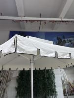 Grand cadre octogonal en aluminium commercial toile pare-soleil pôle central Table extérieure parasols pour Restaurant Polyester