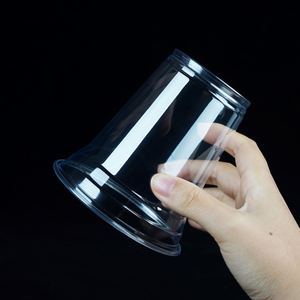 14oz(98mm) Disposable clear Plastic PET <b>Cold</b> Drinking Juice Milkshake PET <b>Cup</b> With Lid - Product Image 3