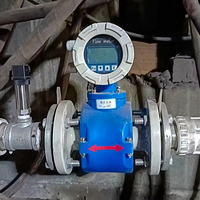 Fabricant de débitmètres électromagnétiques pour eau liquide, débitmètre diesel 4-20mA RS485, débitmètre électromagnétique doublé de PTFE