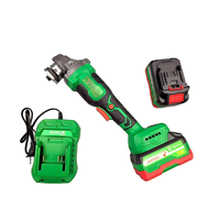 Meuleuse d'angle électrique sans fil 2400W, haute puissance, qualité industrielle, 125mm, robuste, avec déclencheur coulissant, disque de meulage, 2.0AH