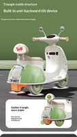Moto électrique rétro pour enfants, assemblage à 99 % sans outils, scooter pour tout-petits, style vintage, moto à batterie pour enfants