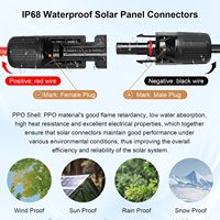 Accessoires pour système solaire : Câble solaire PV 4mm² 6mm² pour connecteur, 1500V, IP67, cuivre étamé pour centrale électrique et panneau solaire