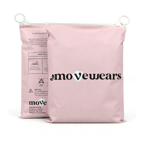 Bolsa de Plástico con Cierre Zip Lock, Ecológica, con Anillo de Tracción, Reutilizable, de PE Esmerilado, <span class=keywords><strong>para</strong></span> Empacar <span class=keywords><strong>Ropa</strong></span>, Venta al Por Mayor de Fábrica - Product Image 2