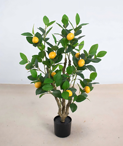 M732 Decoración para el Hogar, Casa, Restaurante, Planta Artificial de Interior y Exterior, Árbol de Limones Artificiales con Maceta - Product Image 6