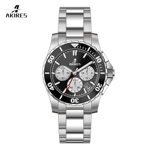 Orologio Cronografo Automatico da Uomo di Alta Qualità con Quadrante Panda, Movimento al Quarzo, Vetro Zaffiro, Cassa in Acciaio Inossidabile, Lancette alla Moda - Product Image 3
