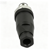 Connecteurs circulaires à double extrémité de type M8 M12 mâle/femelle, câbles codés A, IP67, 3p 4p, connecteur d'alimentation avec boîtier en PC
