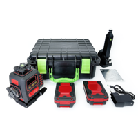 Niveau laser vert auto-nivelant à 16 lignes avec télécommande, rechargeable, outil laser de construction multi-lignes