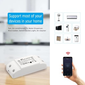 Intelligent Alexa Google Assistant Commande Vocale Smart <span class=keywords><strong>WiFi</strong></span> Interrupteur de Lumière pour Tuya Module Électrique <span class=keywords><strong>Relais</strong></span> Sans Fil 10A Télécommande Cont - Product Image 6