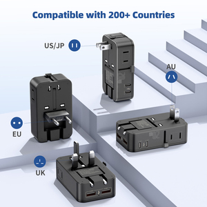 Wontravel เต้าเสียบ3AC ของจำเป็นสำหรับการเดินทางทั่วโลก20W ปลั๊กไฟสากลบางเฉียบ - Product Image 3