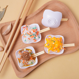 Porte-clés pendentif nouilles froides simulées, cadeau promotionnel pour snack-bar, modèle de jouet alimentaire simulé créatif - Product Image 3