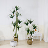 Plante artificielle de style nordique à tige fine, type Dragon Blood Green, en plastique+PE, 140-210 cm, longue durée, pour la décoration intérieure de la maison et des hôtels