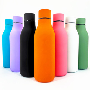 Botella de <span class=keywords><strong>agua</strong></span> de acero inoxidable con aislamiento al vacío ecológica de color con logotipo personalizado de lujo al por mayor con tapa - Product Image 2