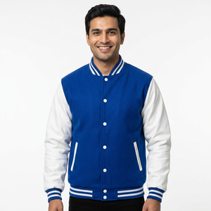 Veste universitaire personnalisée de style magnifique Vestes universitaires en polaire Vente en gros Letterman CollegeBaseballjacket pour hommes - Product Image 1