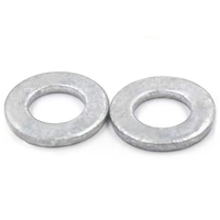 GB97 DIN125 Hot Dip Galvanized Plain Washers Round Flat Washer Galvanized Fastener Flash Plate Washer