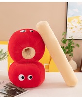 Coussin en peluche créatif en forme de baie sucrée, en coton doux, personnalisé, mignon, apaisant, pour canapé, cadeau de festival à des fins décoratives