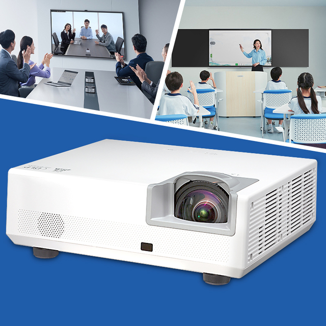 New Arrival Profissional Portable 4000 Lumens Projector Android bluetooth 4000LM Video 4k Laser Dlp Projector