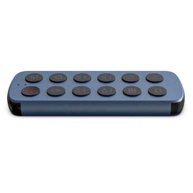 Aluminum Universal High Quality Smart TV Remote Control with Rolling Code & Fixed Code 12 Keys Voice Control 20m Range