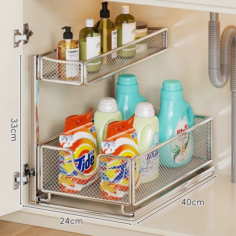 Silver - Two-layer [Pull-out design]