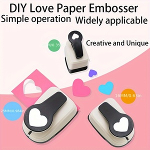 Embosseuse de papier en forme de cœur pour carnet, outil de bricolage pour carnet fait main, perforatrice de papier en forme de cœur DIY - Product Image 2