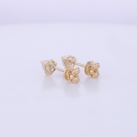 Bijoux fantaisie femmes boucles d'oreilles 10k 14k or massif coeur coupe DEF VS HPHT lâche laboratoire diamant boucles d'oreilles