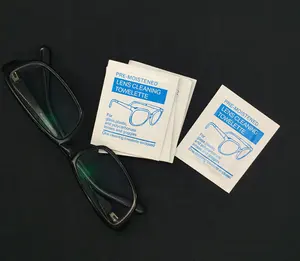 Custom Logo Individually Wrapped Pre-moistened Disposable Sunglasses Lens Anti Fog Wipes