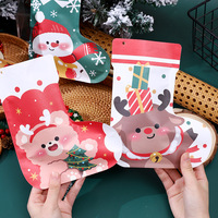 Nouveaux chaussettes de Noël 2026, décorations suspendues 3D Père Noël Bonhomme de neige Sapin de Noël, sacs cadeaux en lin pour bonbons, décorations de cheminée pour les fêtes