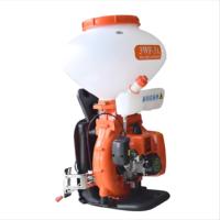Applicateur d'engrais motorisé industriel haute puissance à quatre temps pulvérisateur épandeur d'essence de sac à dos à haute productivité pour