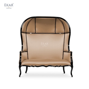 EKAR Chaise <span class=keywords><strong>Ovalis</strong></span> Eggshell Lounge Design Satin Coton Confort pour les espaces modernes - Product Image 1