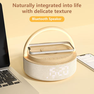 Altavoz Inalámbrico <span class=keywords><strong>Bluetooth</strong></span> <span class=keywords><strong>de</strong></span> Madera 4 en 1 <span class=keywords><strong>con</strong></span> la <span class=keywords><strong>Mejor</strong></span> <span class=keywords><strong>Calidad</strong></span> <span class=keywords><strong>de</strong></span> <span class=keywords><strong>Sonido</strong></span>, Cargador <span class=keywords><strong>de</strong></span> Teléfono <span class=keywords><strong>con</strong></span> Carga Inalámbrica y Luz Nocturna - Product Image 1