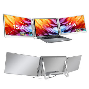 Monitor Portátil FHD de 15.6 Pulgadas, Extensor de Pantalla para Laptop, 1 Cable para 2 Pantallas, Pantalla Plegable con Puerto Tipo-C para Uso con Laptop - Product Image 1