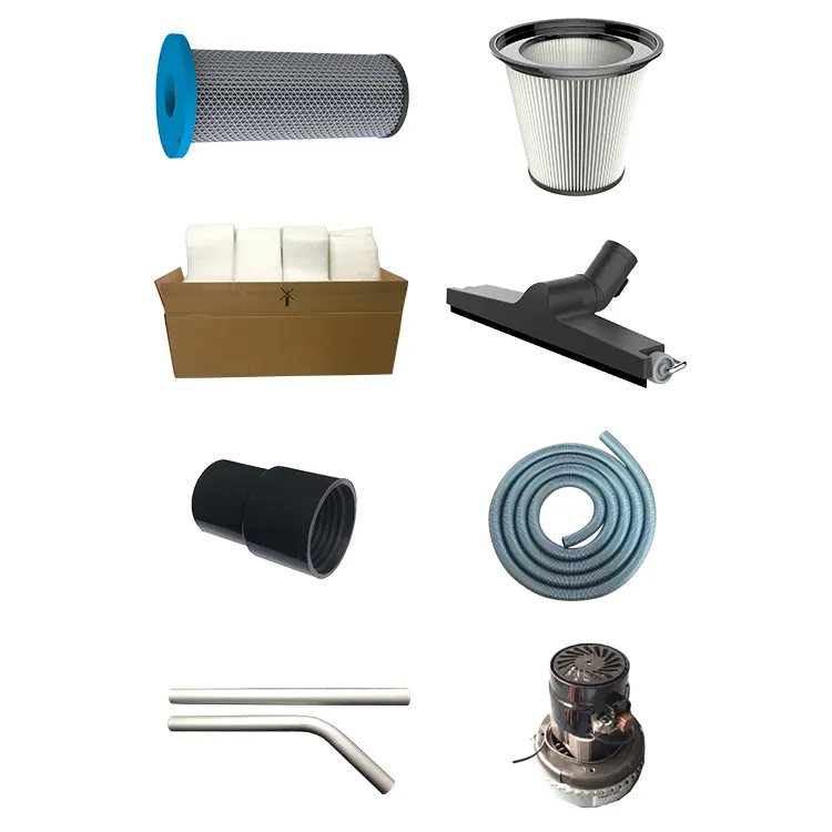 Industrial vacuum cleaner accessories concrete dust collectors bag floor tool brush pipe motor plastic bag for industrial vacuum