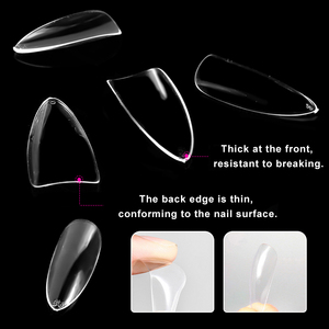 Transparent Stiletto ABS <b>Nail</b> Tips Full Cover Acrylic False Fingernails for <b>Nail</b> Salon - Product Image 3