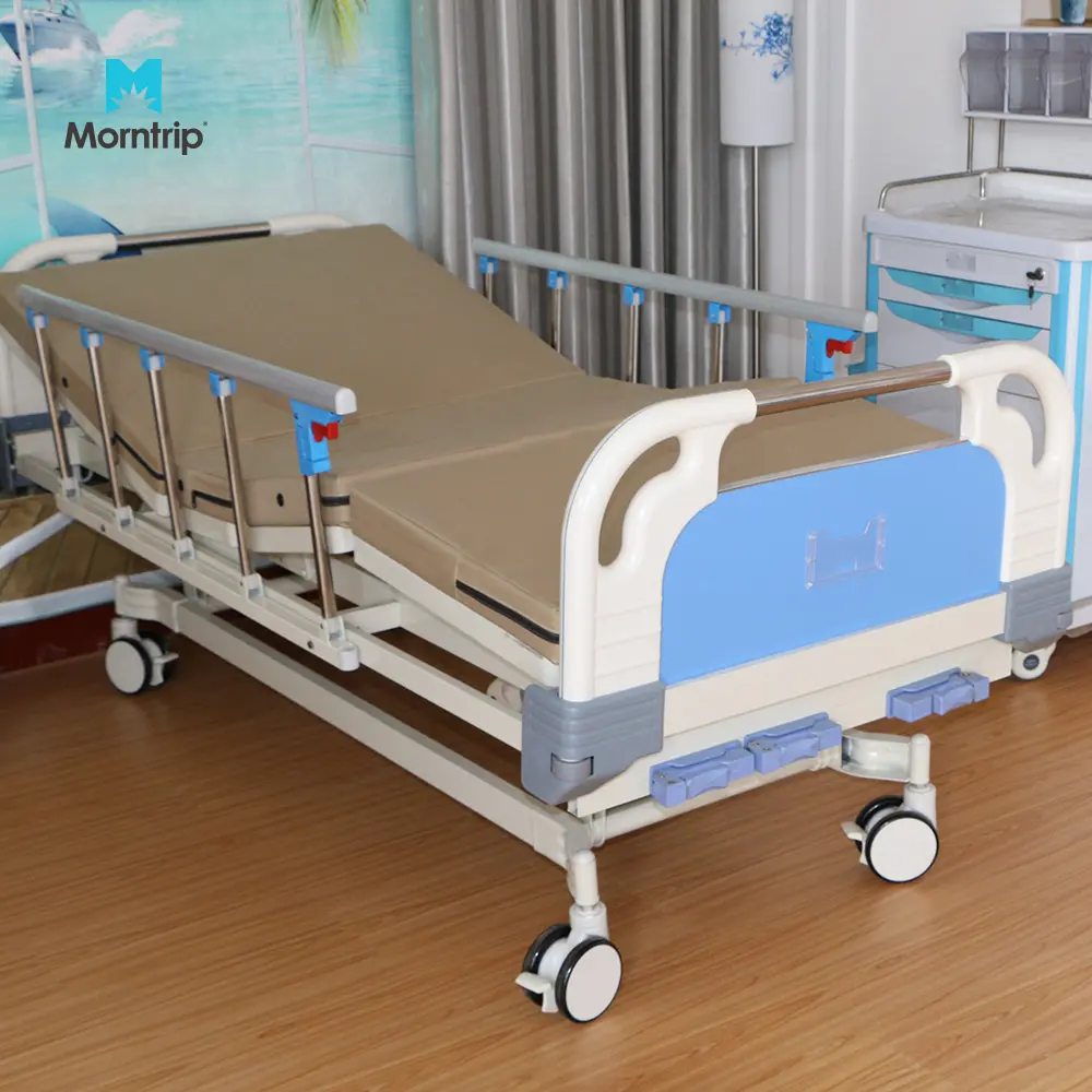 बहु समारोह समायोज्य घूर्णी मोड़ चिकित्सा नर्सिंग रोगी बिस्तर विकलांग लोगों के लिए बिजली अस्पताल के बिस्तर