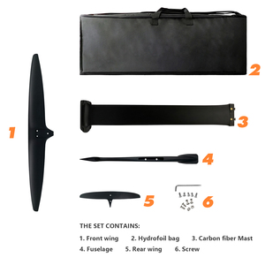 Nuevo Hidroala de Surf JFS1051 de Carbono para Downwind Rápido, Deporte Acuático, Bolsa Portátil, Negro JFS 1051, Recién Llegado - Product Image 4