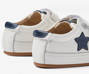 Chaussures décontractées pour bébés filles et garçons, semelle en caoutchouc souple antidérapante, baskets en cuir à étoiles pour tout-petits - Product Image 6