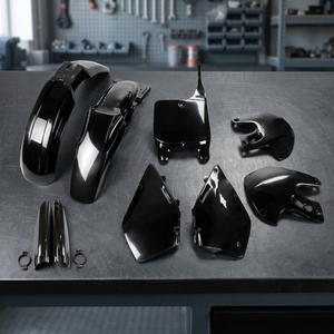 Kit di plastica completa nera per Suzuki RM 125 1999-2000 modello di accessori per moto - Product Image 3