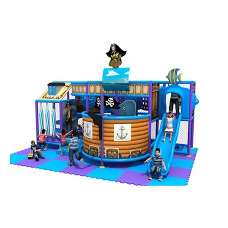 Kinderspiele kommerzielle Spiel häuser Kinder weiche Indoor-Spielgeräte, Piraten schiff themen orientierten Spielplatz
