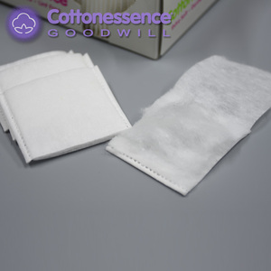 La migliore vendita di forma quadrata senza olio struccante monouso in cotone per il viso tampone per il trucco - Product Image 4