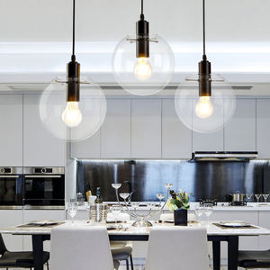 Lustre suspendu à boules de verre Minimalist Creative Kitchen Restaurant glass Pendant Light - Product Image 1