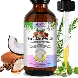 Aliver Amandel Olijf Avocado Peterselie Zaad Argan Kokos Koffie Lavendel Batana Zwarte Castor Rozemarijn Haargroei Power Mix Olie