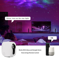 Projecteur de nuit Galaxy Projecteur d'étoiles avec haut-parleur Bluetooth Télécommande LED Nebula Cloud Cadeau pour enfants