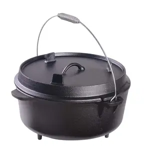 Camping Nederlandse Oven Driepotige Gietijzeren Pot