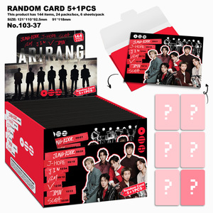 144 Pezzi/Scatola Jungkook V Jin The Fifth Album ARIRANG Busta di Carte Casuali RM SUGA JIN <span class=keywords><strong>J</strong></span>-Hope Collezione Negozio Ingrosso Carte - Product Image 1