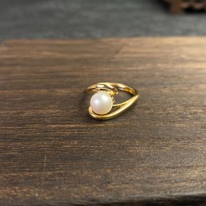 Venta caliente Nueva llegada Anillo de plata estilo perla clásico para mujer Uso diario al por mayor - Product Image 2