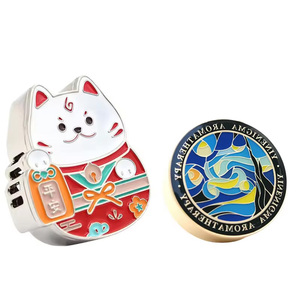 High Quality Creative Design Car Aromatherapy Metal Decorations for Valentine's Day Gifts Customized Car Perfume <strong>Trinkets</strong>