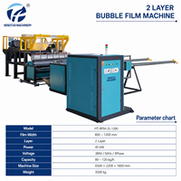 Machine à film bulle HONTO HT-1200 à deux couches, extrusion automatique, alimentation par trémie, performance stable, haute efficacité