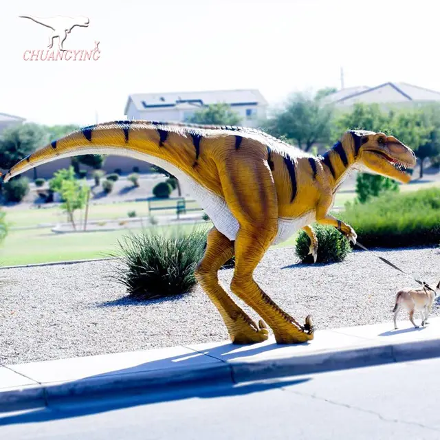 Erwachsenen Realistisch Velociraptor Dinosaur Kostüm Für 3D Filme