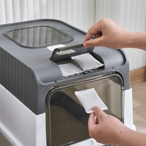 Tiroir totalement fermé anti-odeur bac à litière Runpin Jx-0036 stérilisé aux UV Extra Large bac à litière pour <span class=keywords><strong>chat</strong></span> produits de nettoyage pour animaux de compagnie - Product Image 4