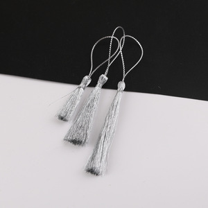 Borlas de Hilo Dorado y Plateado Estilo Chino, Tamaño Mediano, Tejidas a Mano, de Poliéster, Decorativas, Accesorios de Joyería DIY - Product Image 4